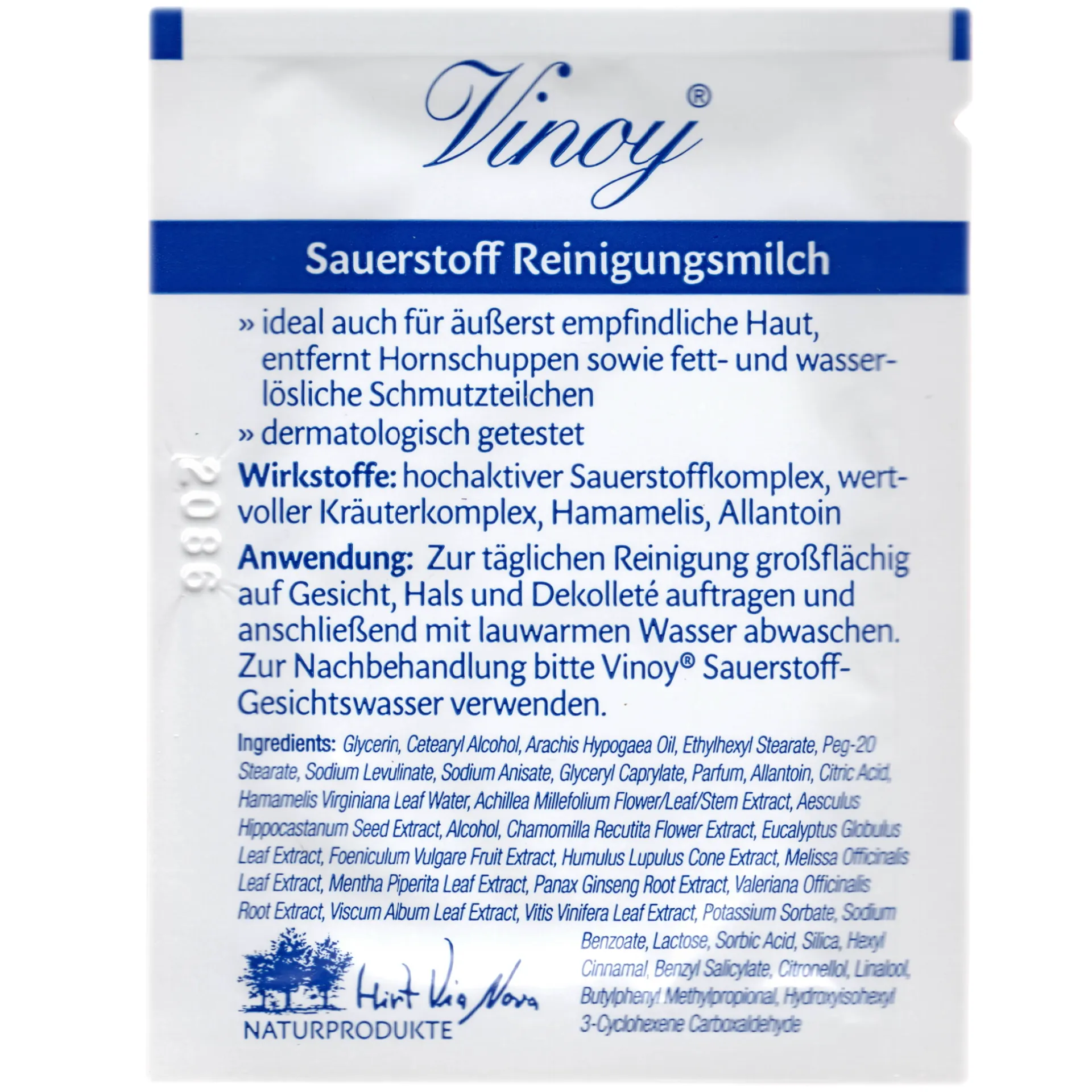 Vinoy Sauerstoff Reinigungsmilch Via Nova Vinoy Sauerstoff Reinigungsmilch