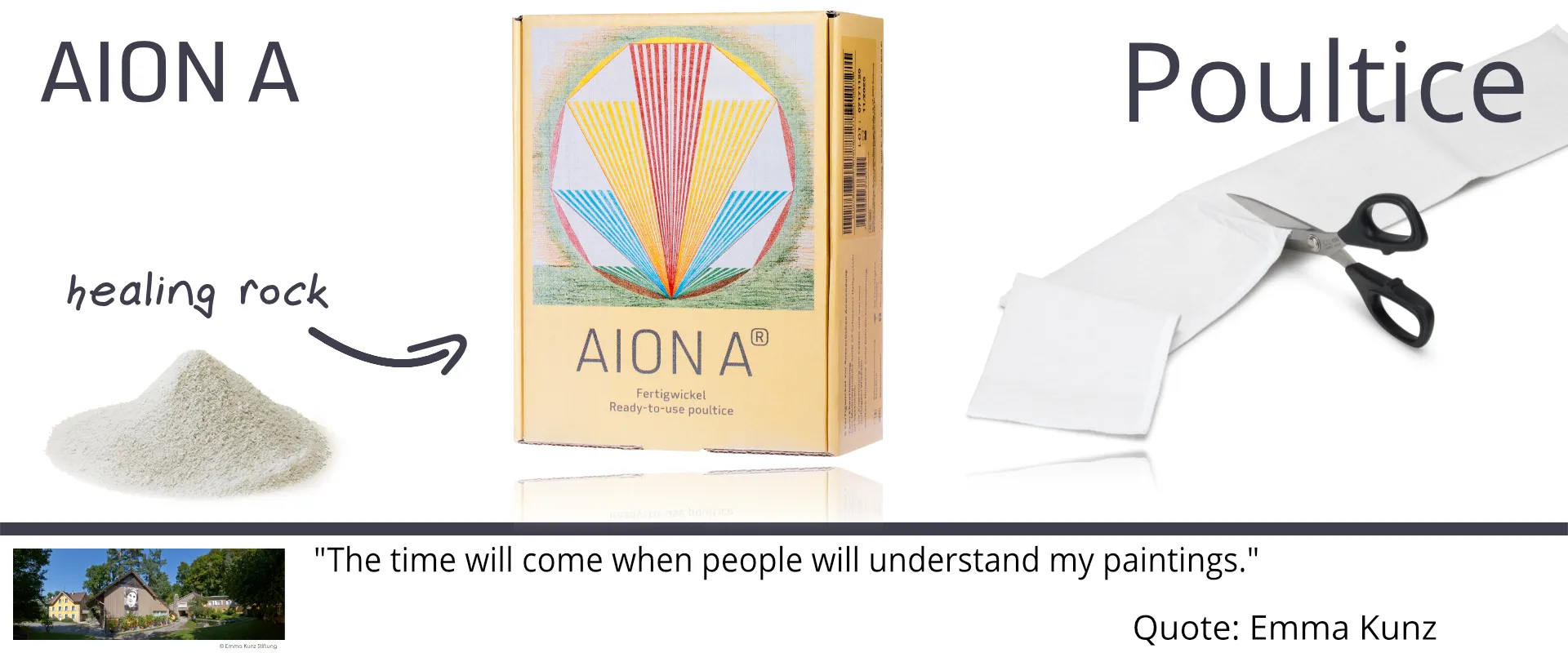 Aion A Swiss Healing Rock Poultice Aion A Swiss Healing Rock Poultice by Emma Kunz